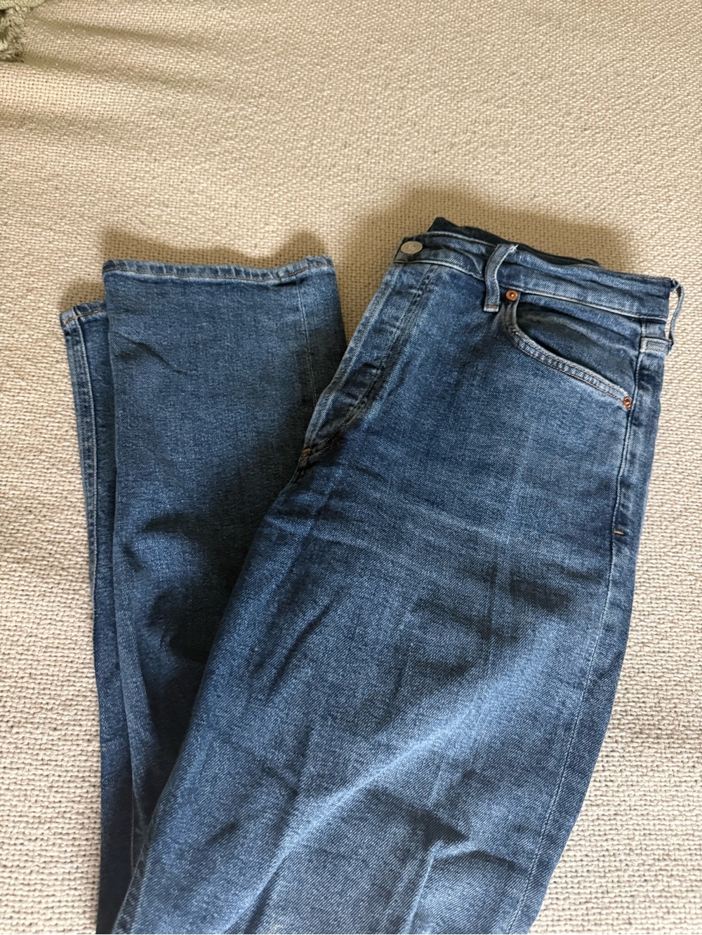 Citizens Of Humanity Straight Leg Blue Jeans